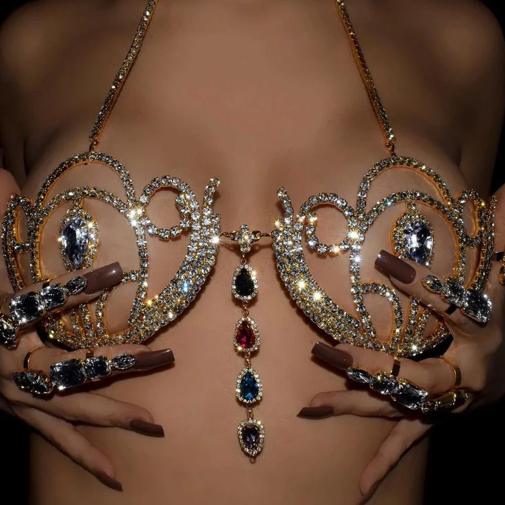 Body Jewelry - Sutiã de biquíni strass de luxo