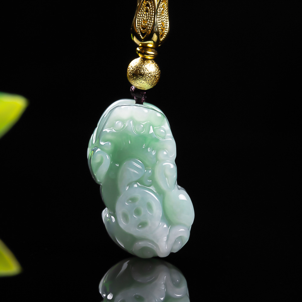 Necklaces - Natural birmanês um esmeralda ervilha verde
