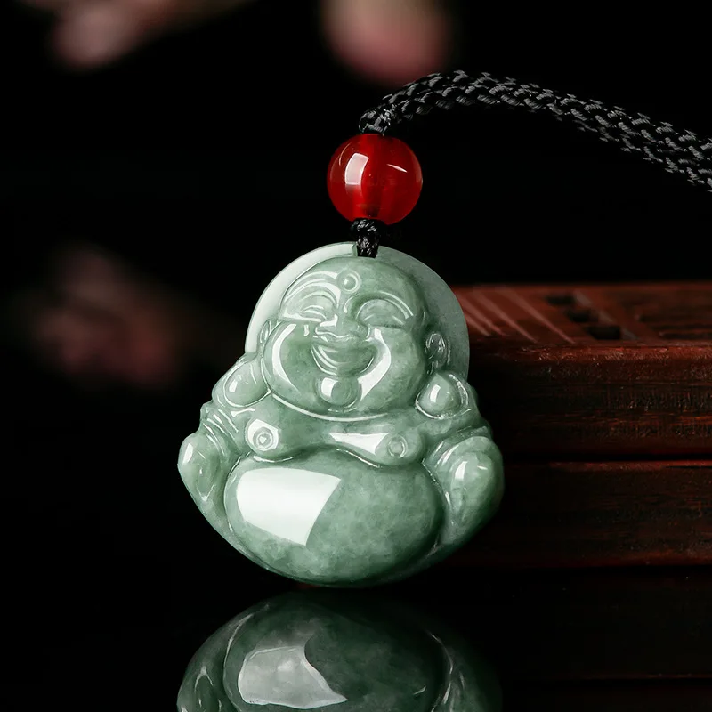 Necklaces - Verde birmanês jadeite pingente pedras preciosas