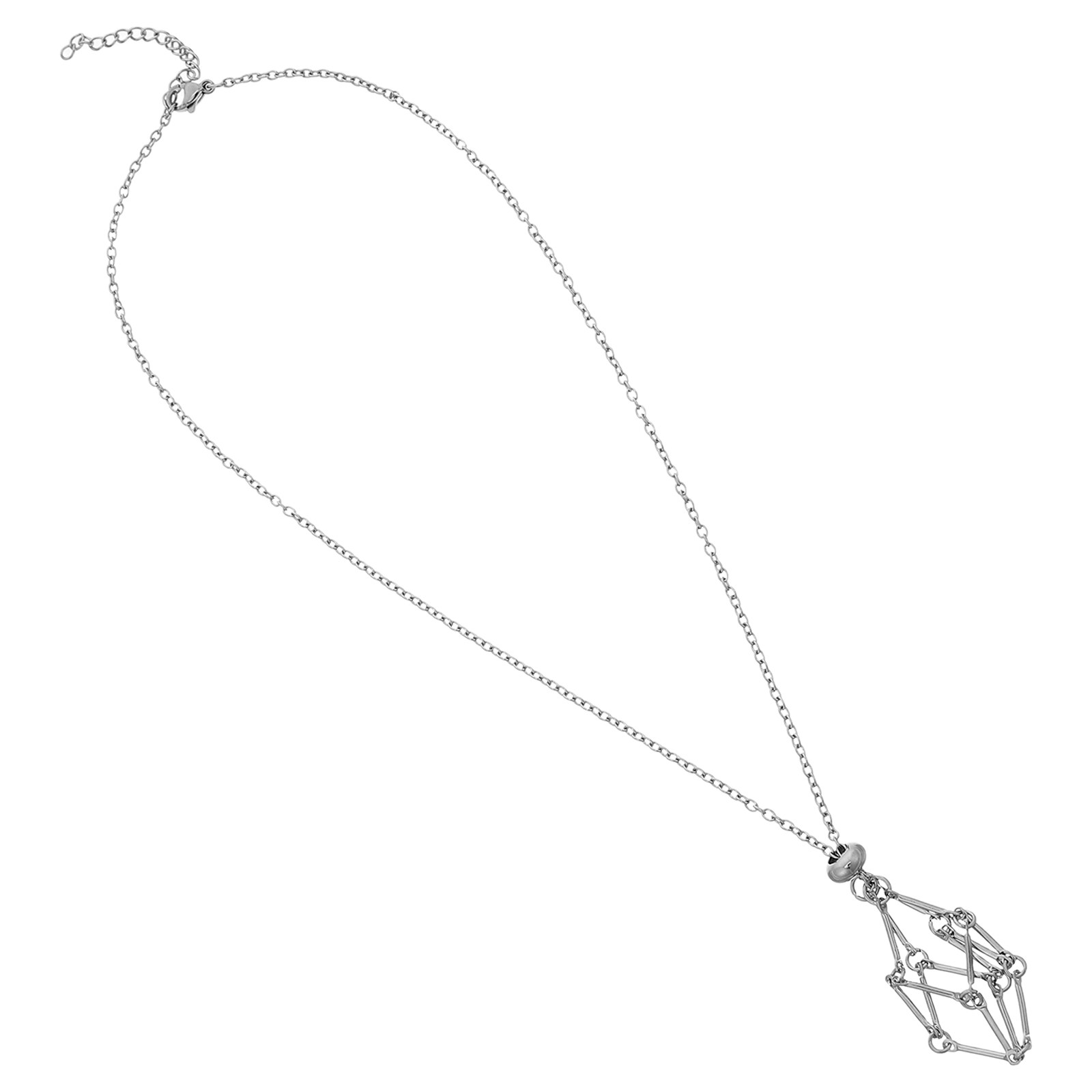 Colar com suporte de cristal,  - Crystal Pendant Necklace Natural Stone avaliação e preço
