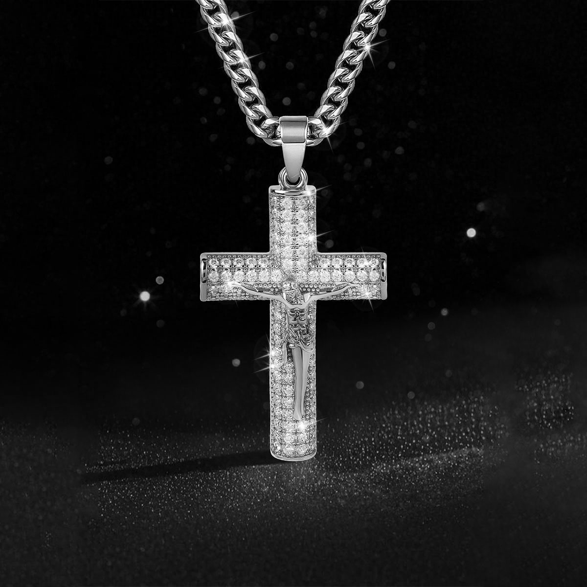 Colar Masculino Banhado a Ouro - Cross Pendant Necklace Gold avaliação e preço