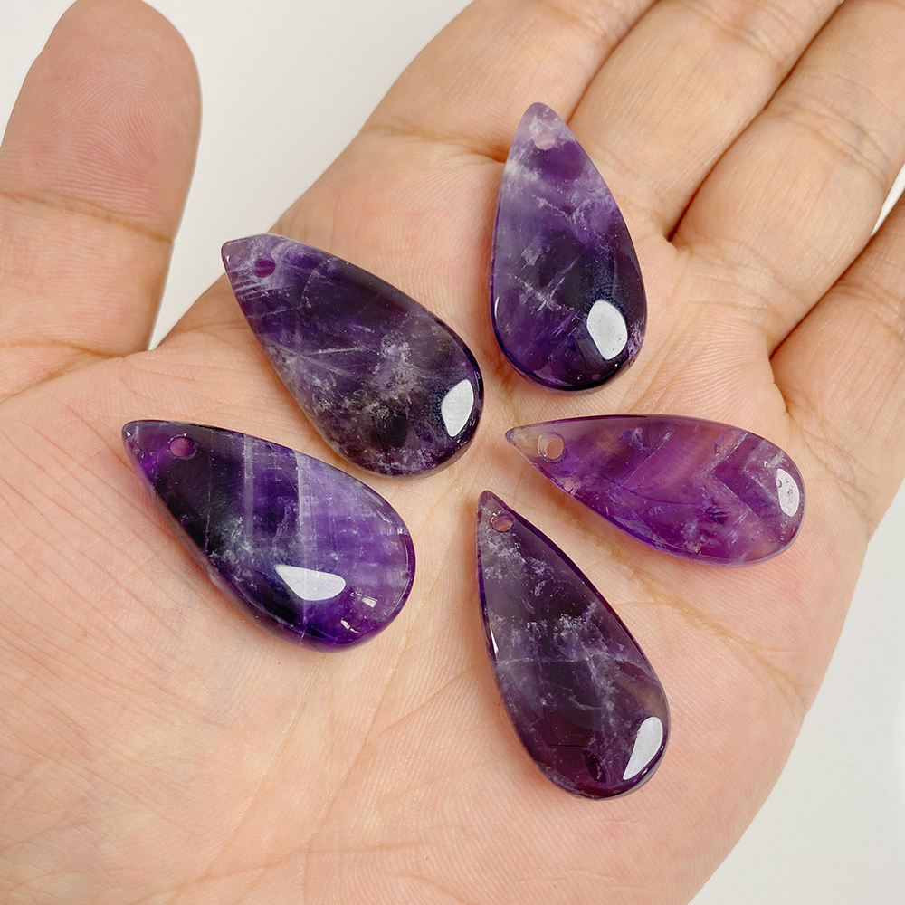 Grande Forma Waterdrop Pedra P - Crystal Pendant Necklace Natural Stone avaliação e preço