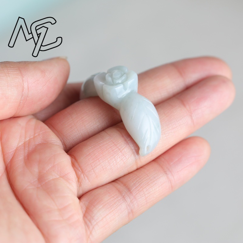 2 Peças de Jade Natural Branco - Earrings avaliação e preço