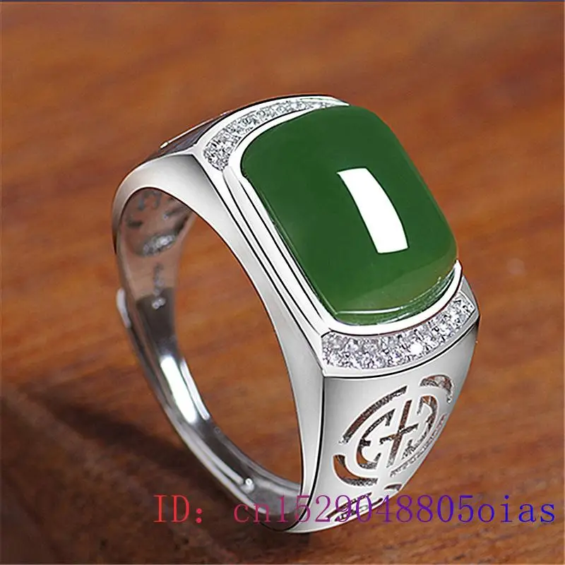 Anel de jade verde presentes m - Rings avaliação e preço