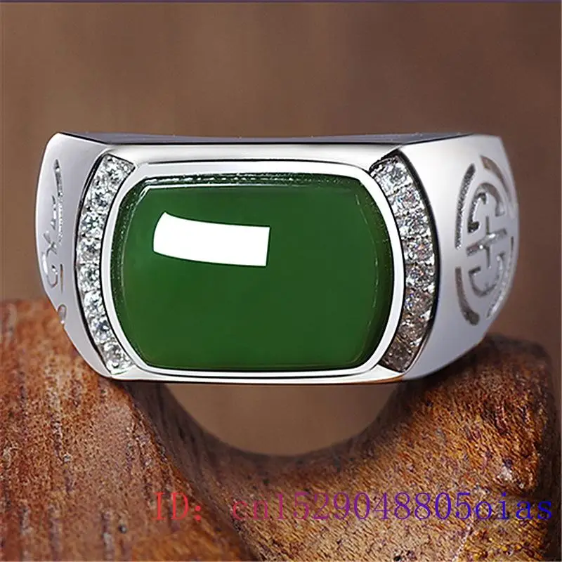 Anel de jade verde presentes m - Rings avaliação e preço