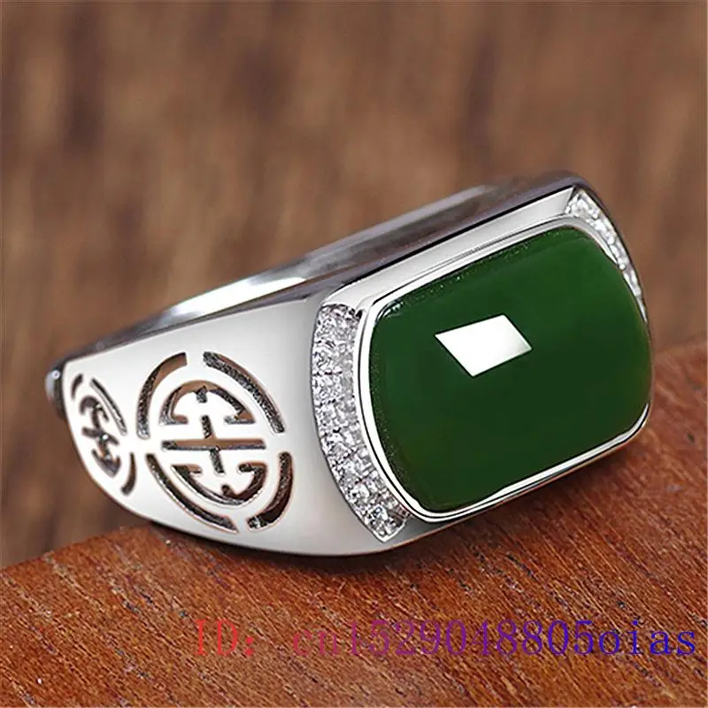 Anel de jade verde presentes m - Rings avaliação e preço
