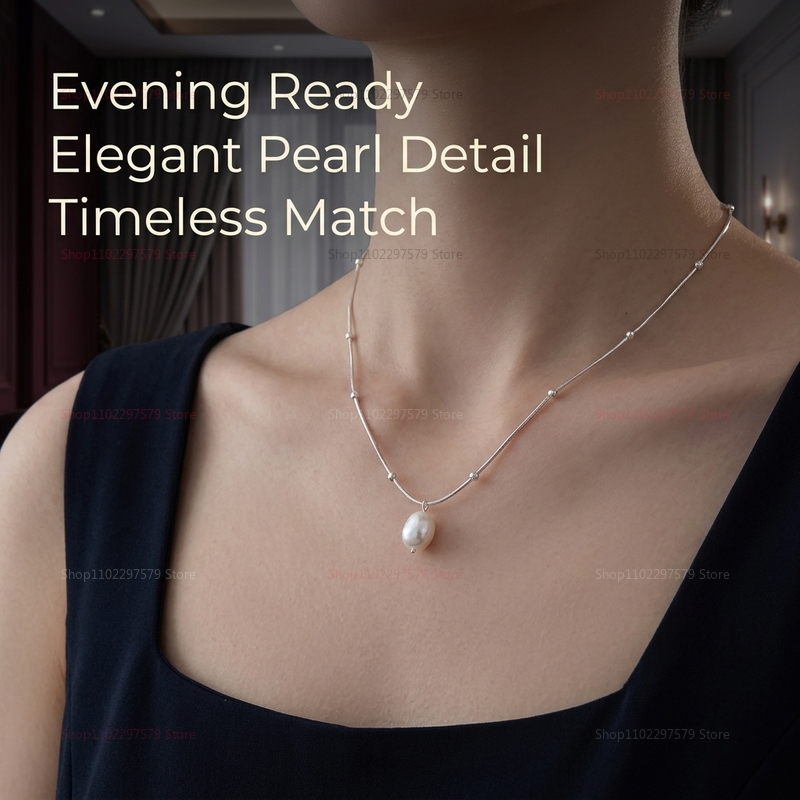 Colar com pingente de pérola d - Pearl Choker Necklace Vintage avaliação e preço