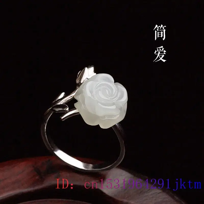 Jade rosa anéis jóias chinesas - Rings avaliação e preço