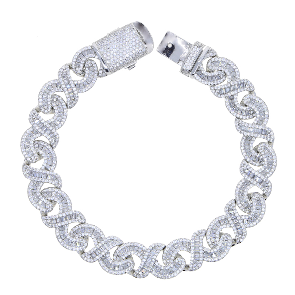 Pulseira Infinity para homens  - Cuban Link Chain 12Mm avaliação e preço