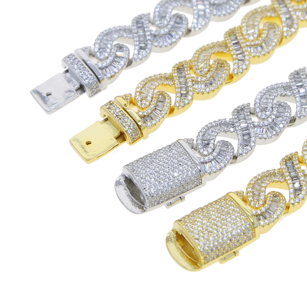 Pulseira Infinity para homens  - Cuban Link Chain 12Mm avaliação e preço