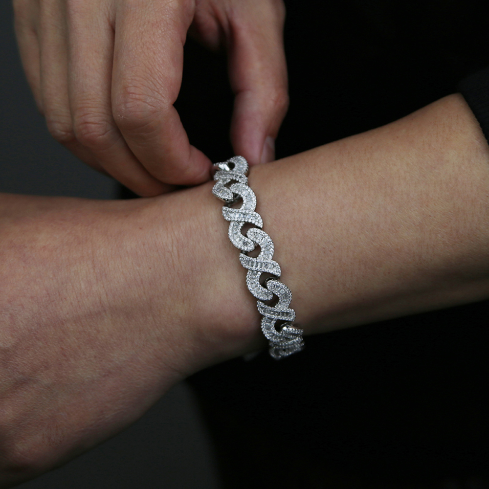 Pulseira Infinity para homens  - Cuban Link Chain 12Mm avaliação e preço