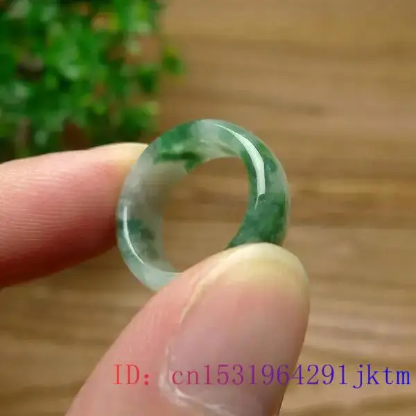 Jade verde anel natural pedra  - Rings avaliação e preço