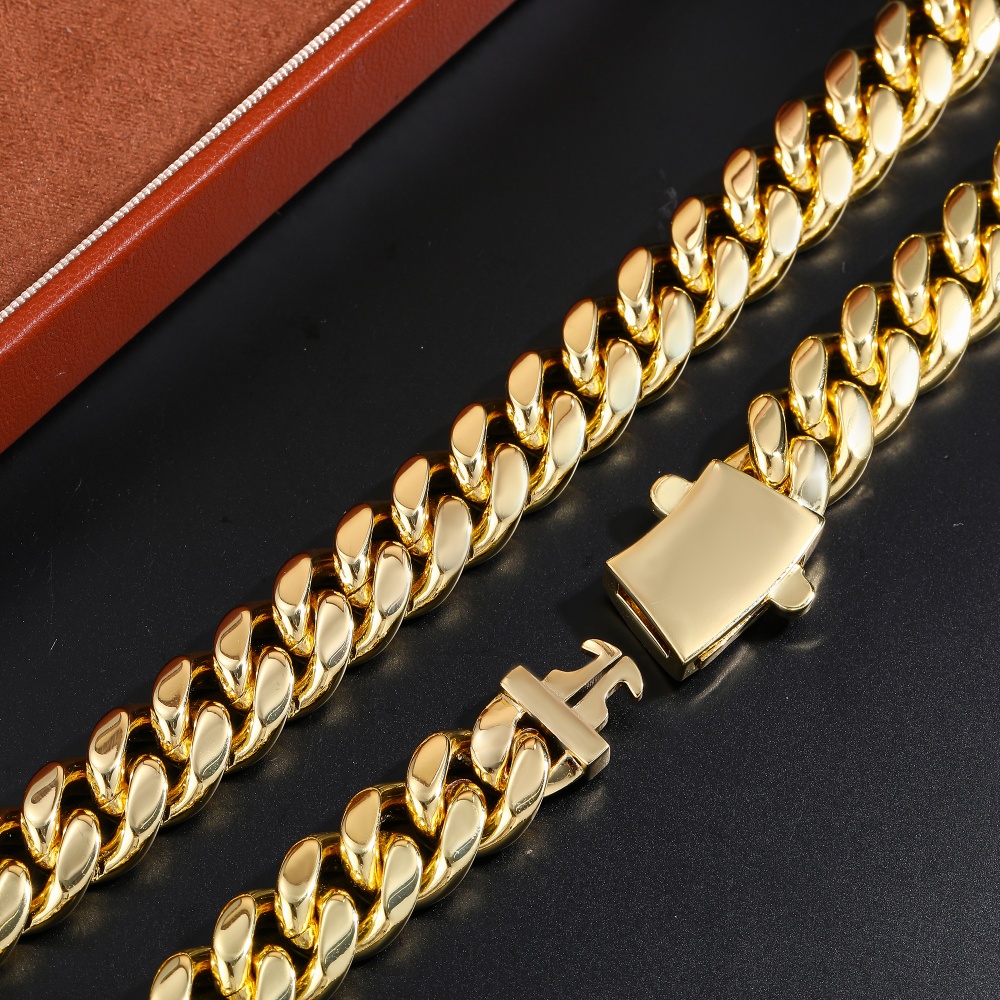 12mm miami cubana corrente pul - Cuban Link Chain 12Mm avaliação e preço