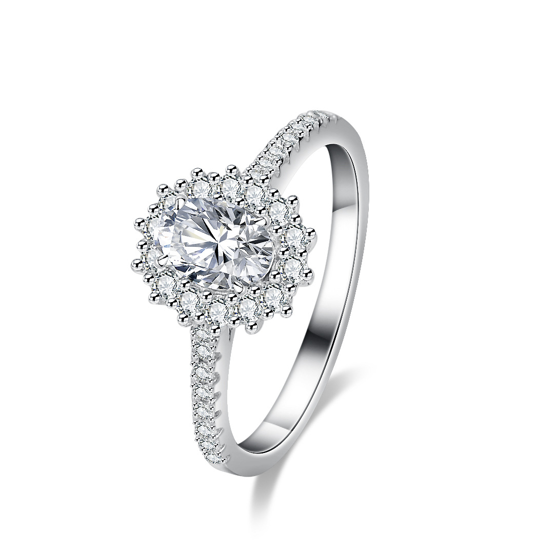 Anel de moissanite alienígena  - Moissanite Engagement Ring 1 Carat avaliação e preço