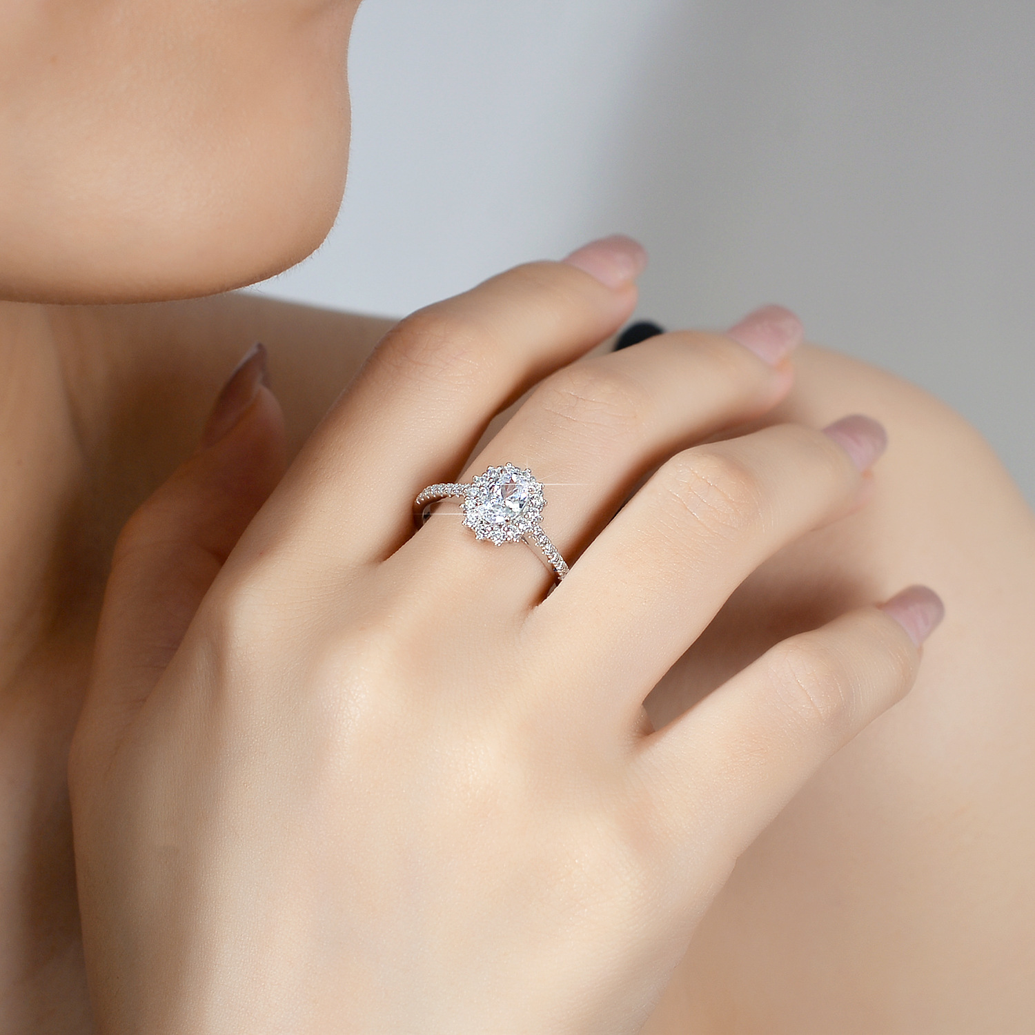 Anel de moissanite alienígena  - Moissanite Engagement Ring 1 Carat avaliação e preço