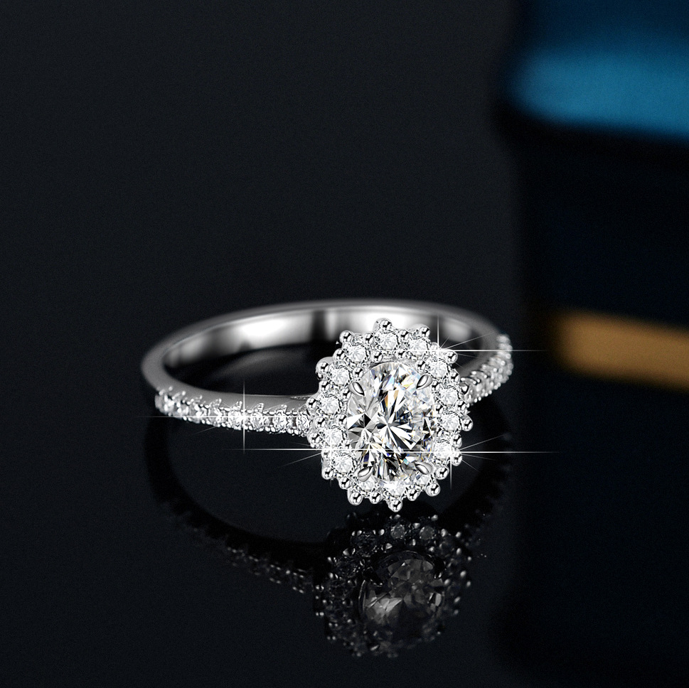 Anel de moissanite alienígena  - Moissanite Engagement Ring 1 Carat avaliação e preço