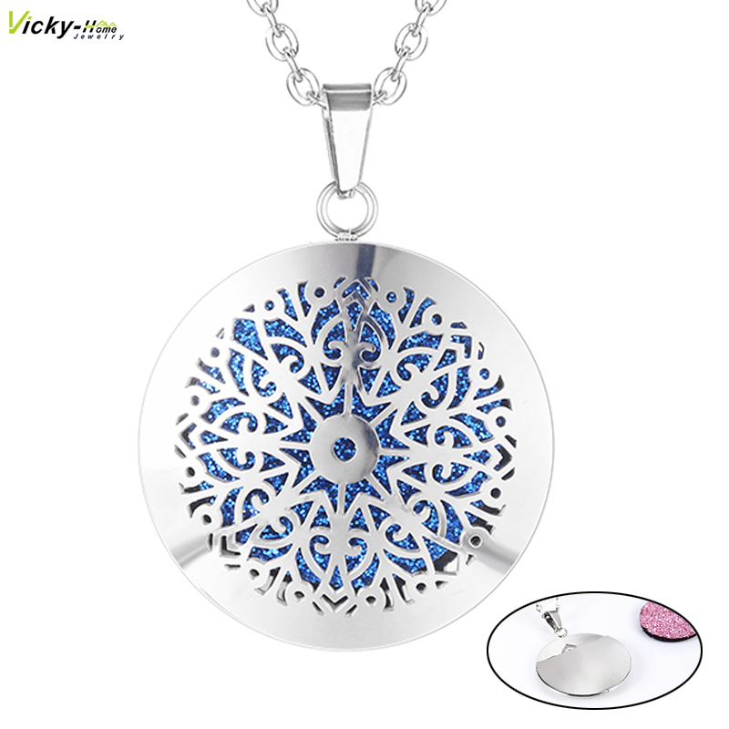 Novo simples aromaterapia difu - Heart Locket Necklace Photo avaliação e preço