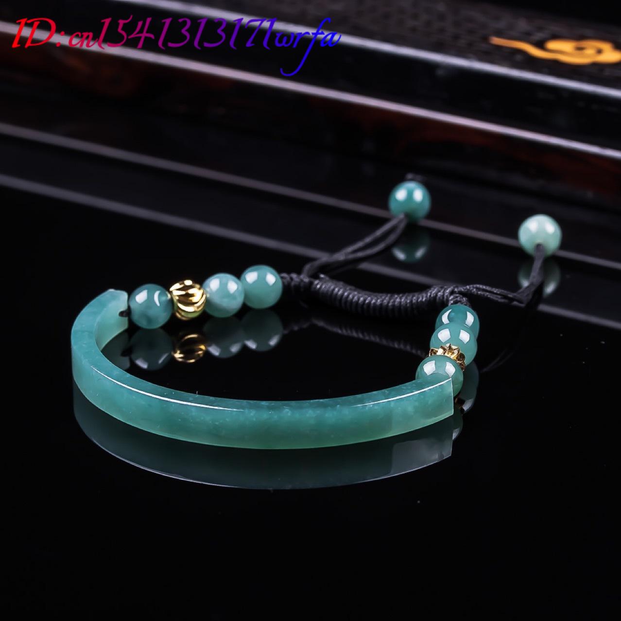 Myanmar jadeite pulseira acess - Bracelets avaliação e preço