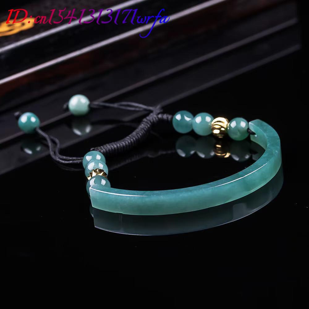 Myanmar jadeite pulseira acess - Bracelets avaliação e preço