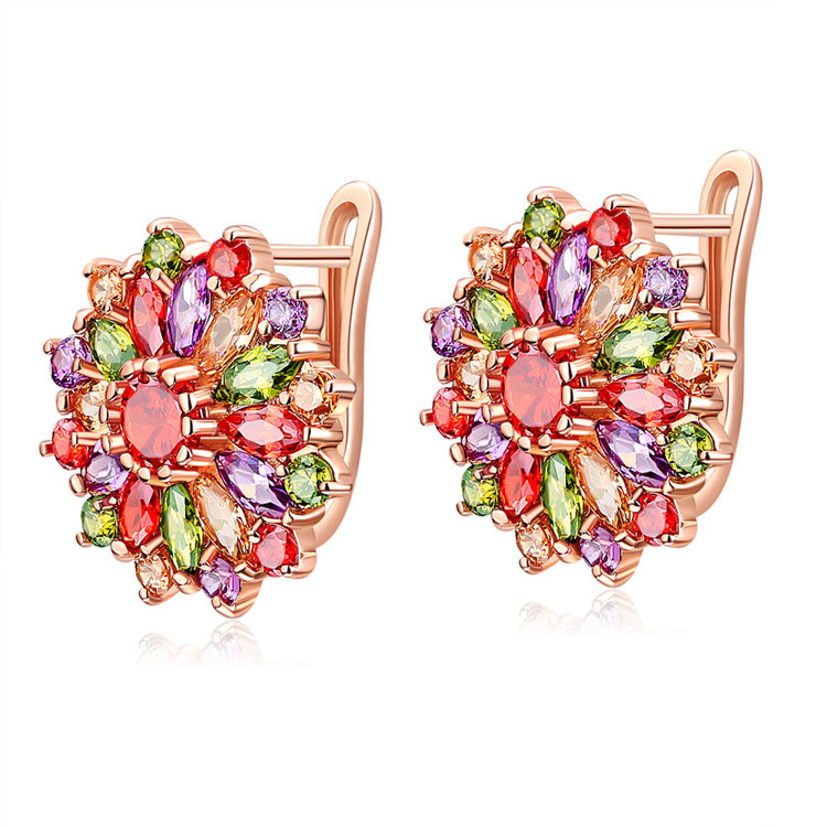 Brincos de flores de cristal n - Earrings avaliação e preço