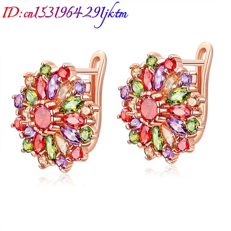 Brincos de flores de cristal n - Earrings avaliação e preço