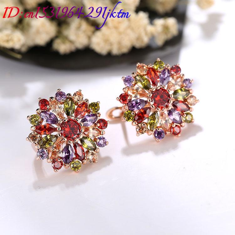 Brincos de flores de cristal n - Earrings avaliação e preço