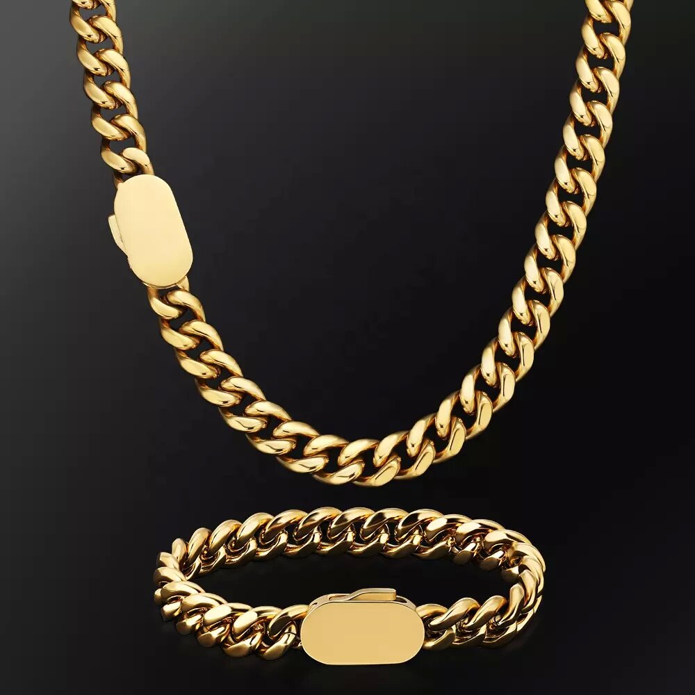Corrente Cubana de Aço Inoxidá - Cuban Link Chain 12Mm avaliação e preço