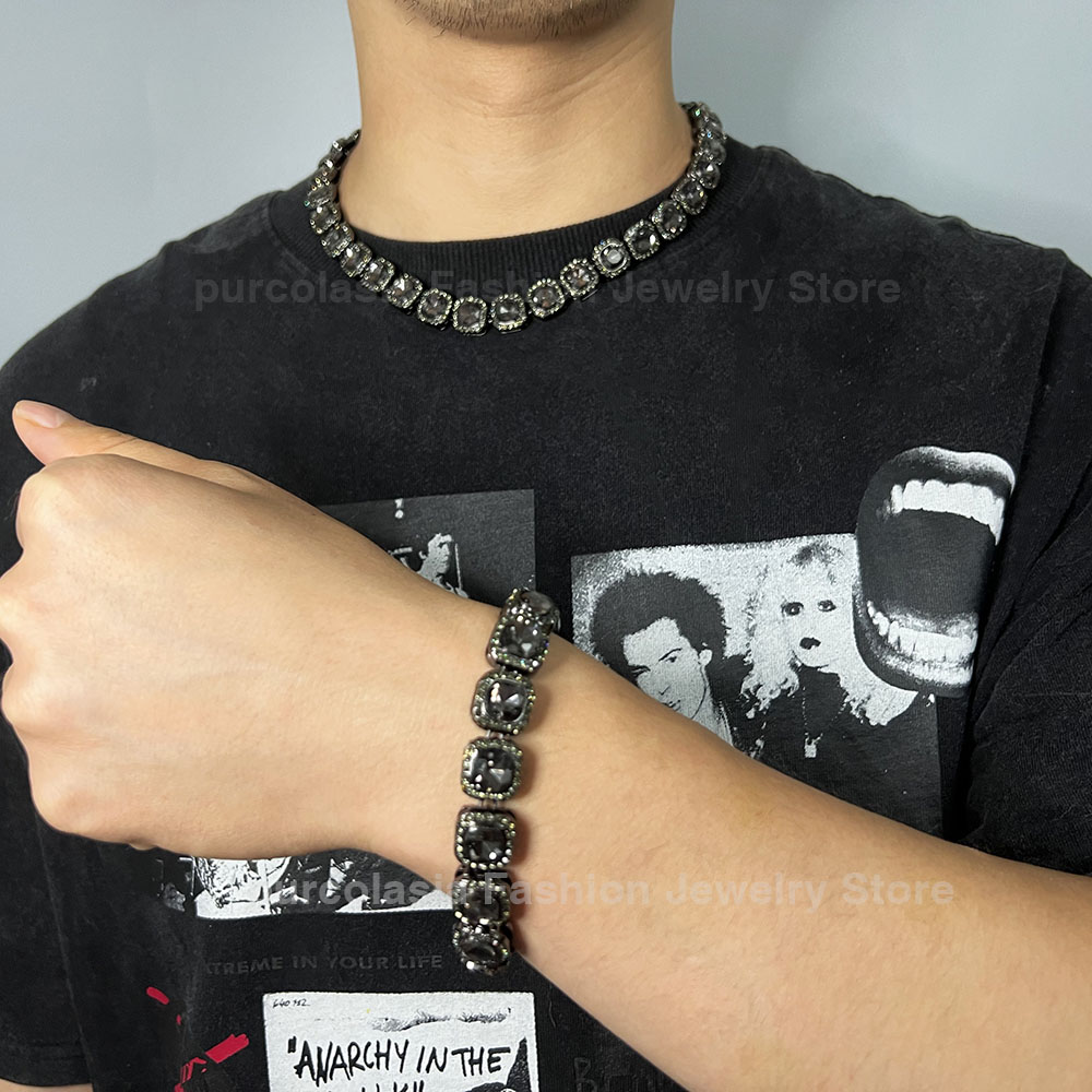 Brilhante multi cores iced out - Cuban Link Chain 12Mm avaliação e preço