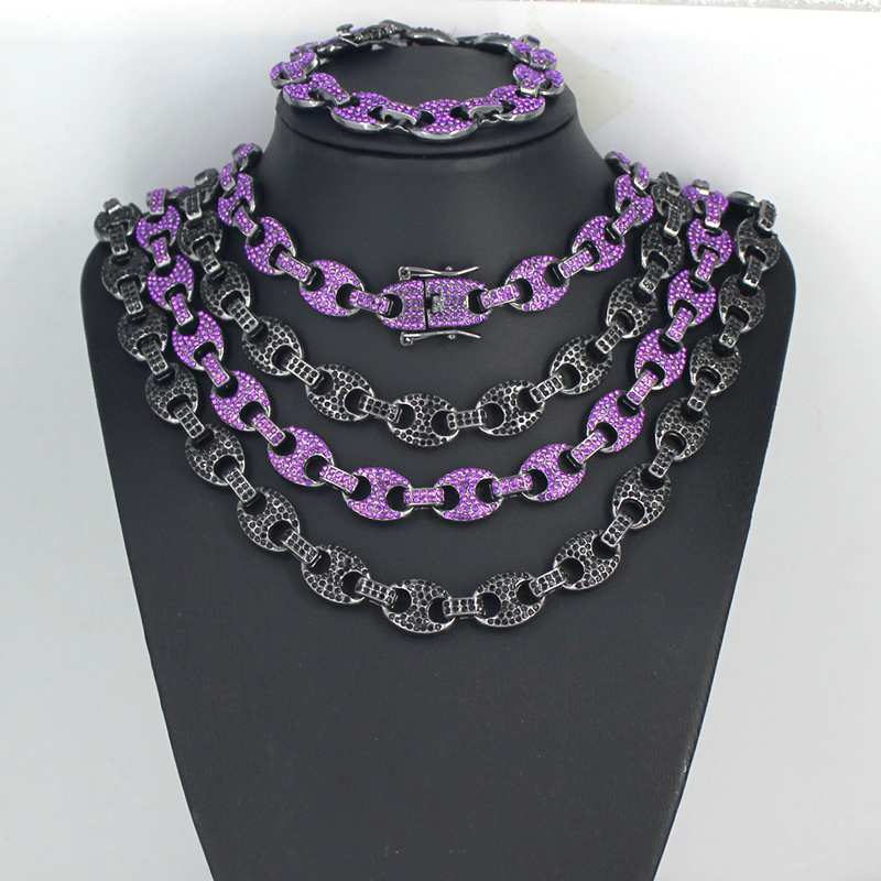 Masculino feminino hiphop 12mm - Cuban Link Chain 12Mm avaliação e preço