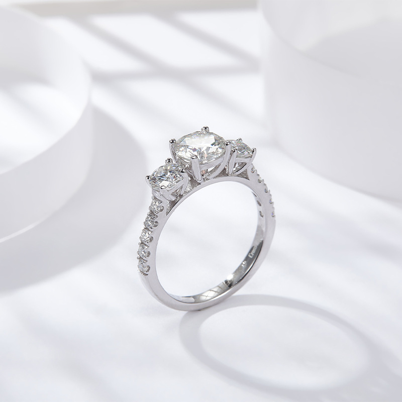 Htotoh anel de diamante de moi - Moissanite Engagement Ring 1 Carat avaliação e preço