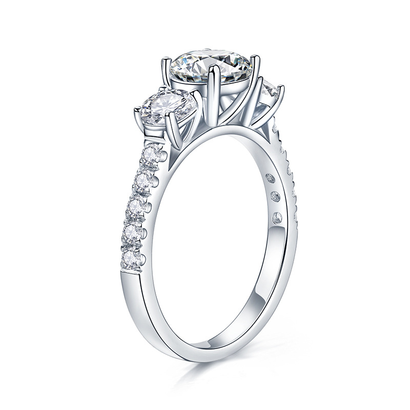 Htotoh anel de diamante de moi - Moissanite Engagement Ring 1 Carat avaliação e preço