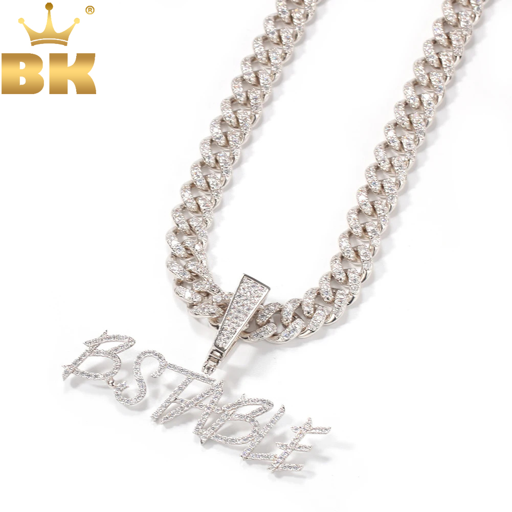 Tbtk personalizado nome curisv - Cuban Link Chain 12Mm avaliação e preço