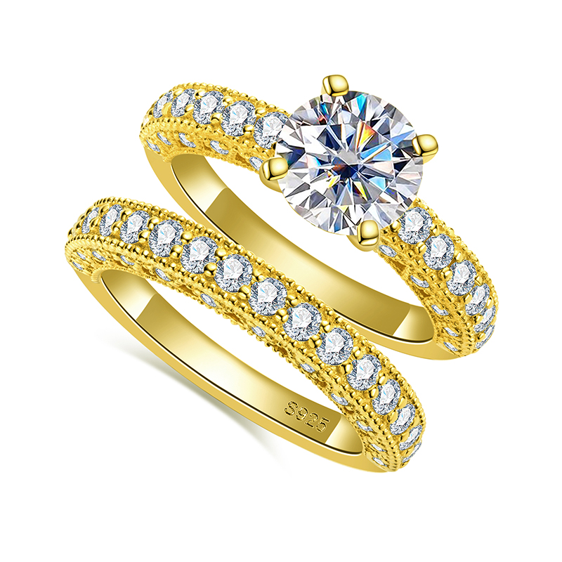 Conjunto de Anéis para Mulhere - Moissanite Engagement Ring 1 Carat avaliação e preço