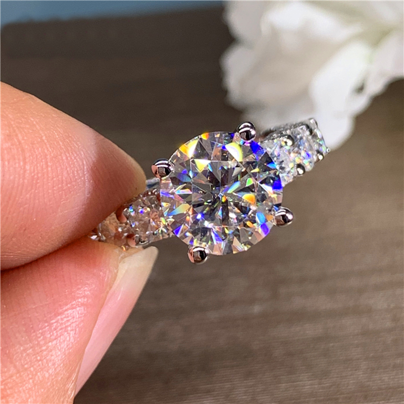 Anel de Noivado Personalizado  - Moissanite Engagement Ring 1 Carat avaliação e preço