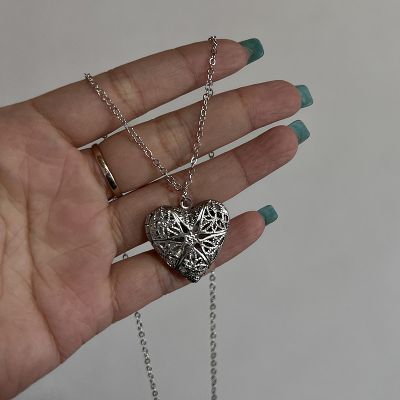 Coração moldura de foto pingen - Heart Locket Necklace Photo avaliação e preço