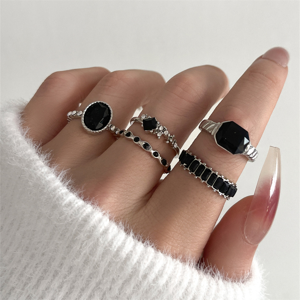 Conjunto de anéis com pedras d - Vintage Punk Knuckle Rings Set avaliação e preço