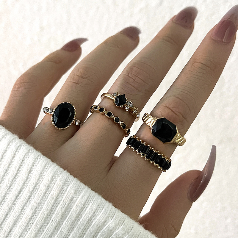 Conjunto de anéis com pedras d - Vintage Punk Knuckle Rings Set avaliação e preço