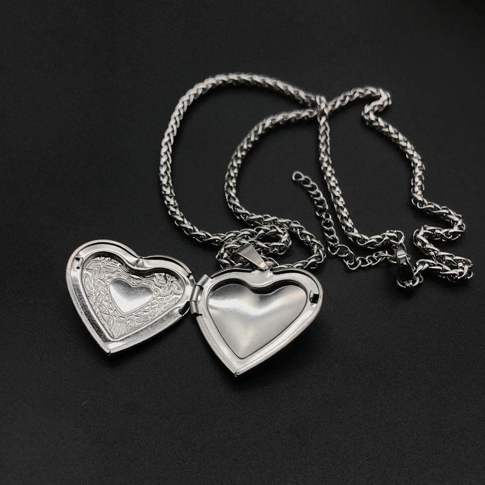 Moda foto foto medalhão colar  - Heart Locket Necklace Photo avaliação e preço