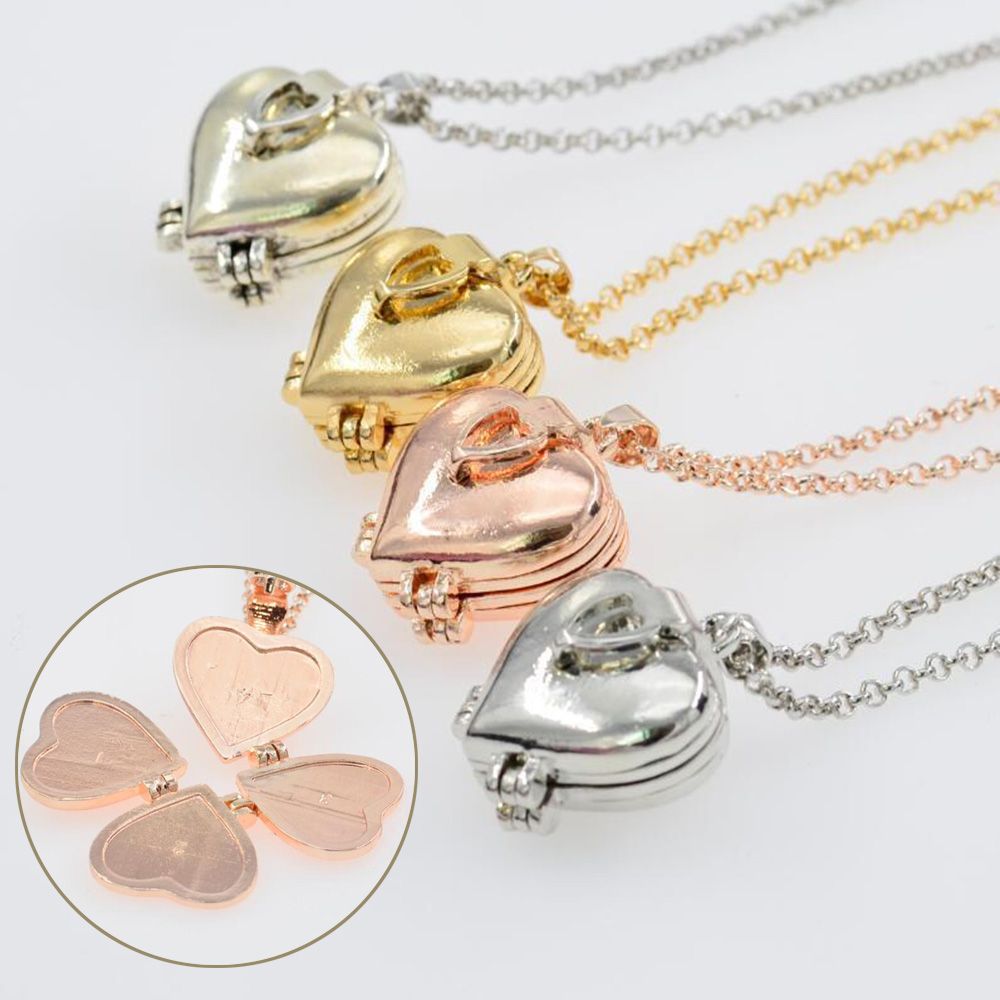 Moda foto foto medalhão colar  - Heart Locket Necklace Photo avaliação e preço