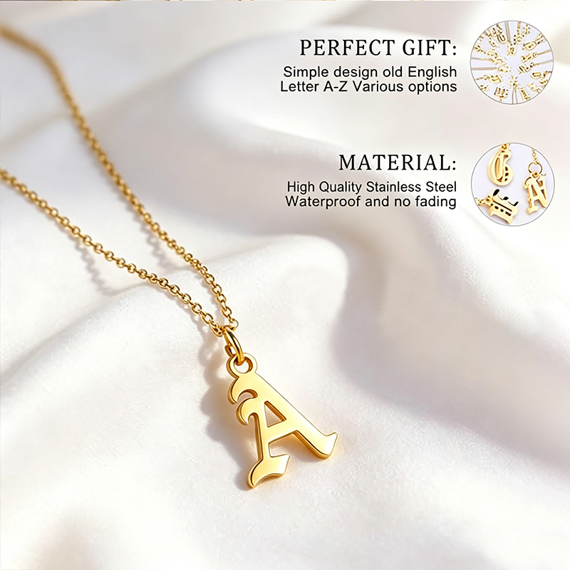 Colares de Letras para Mulhere - Initial Letter Necklace 18K Gold avaliação e preço