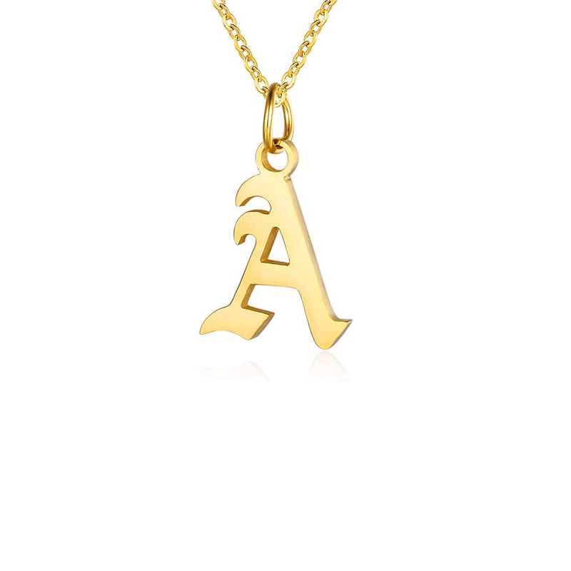 Colares de Letras para Mulhere - Initial Letter Necklace 18K Gold avaliação e preço