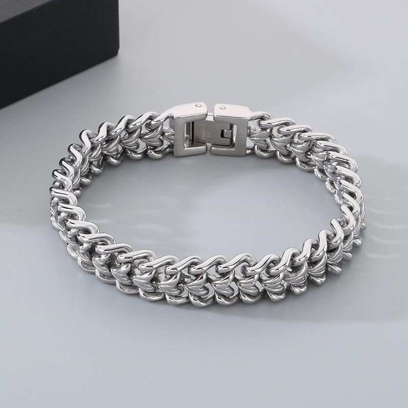 Pulseira Masculina KALEN de Aç - Cuban Link Chain 12Mm avaliação e preço