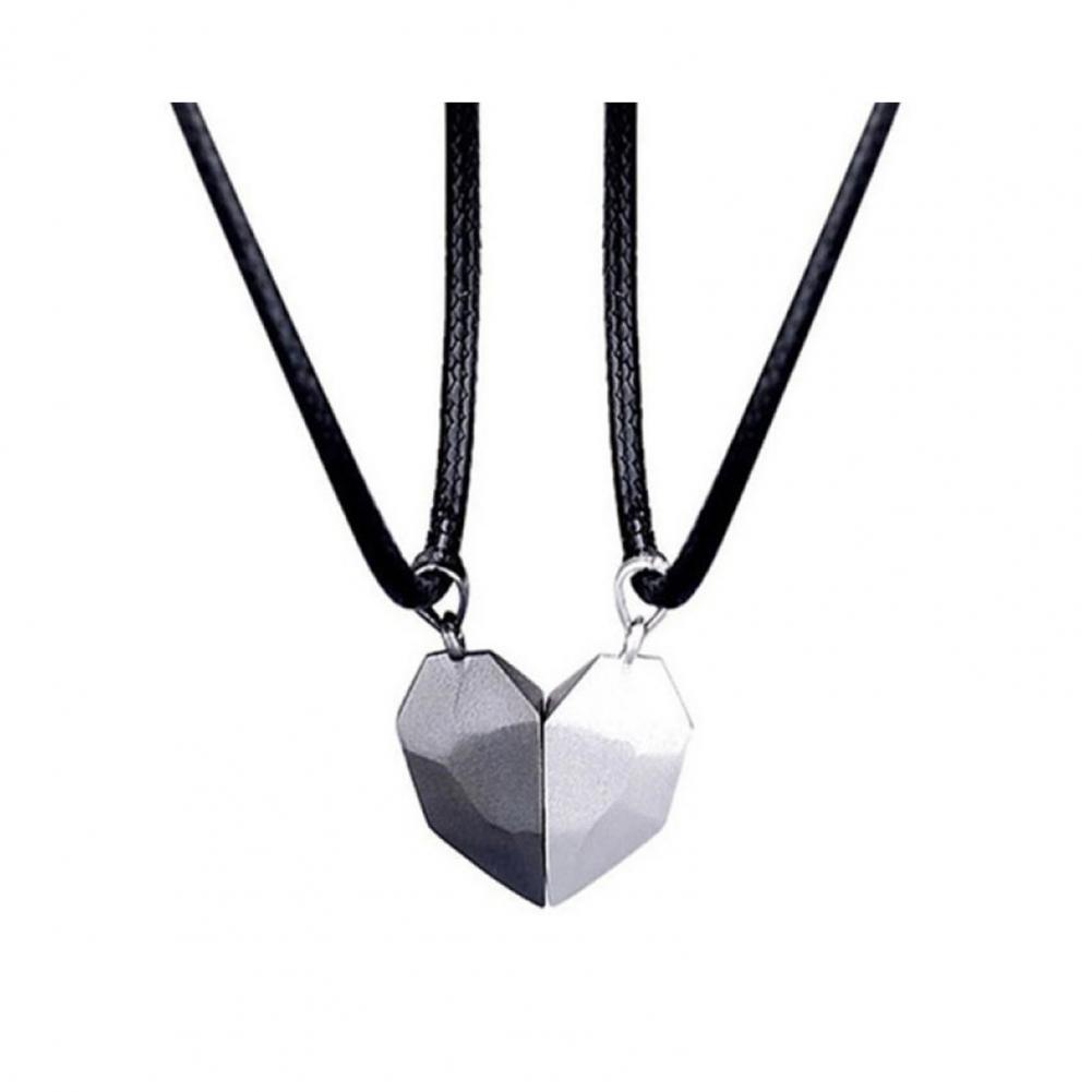 Colar com Pingente de Coração, - Magnetic Couple Matching Necklaces avaliação e preço