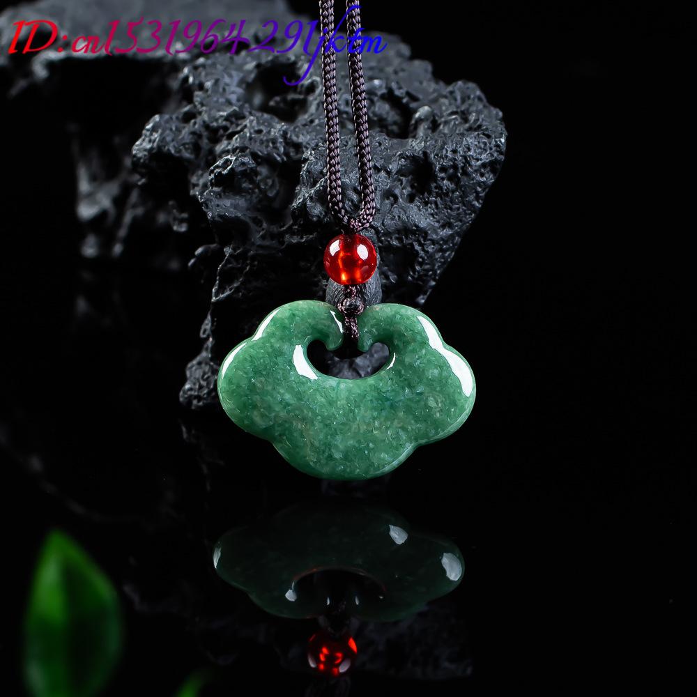 Natural myanmar jadeite ruyi p - Necklaces avaliação e preço