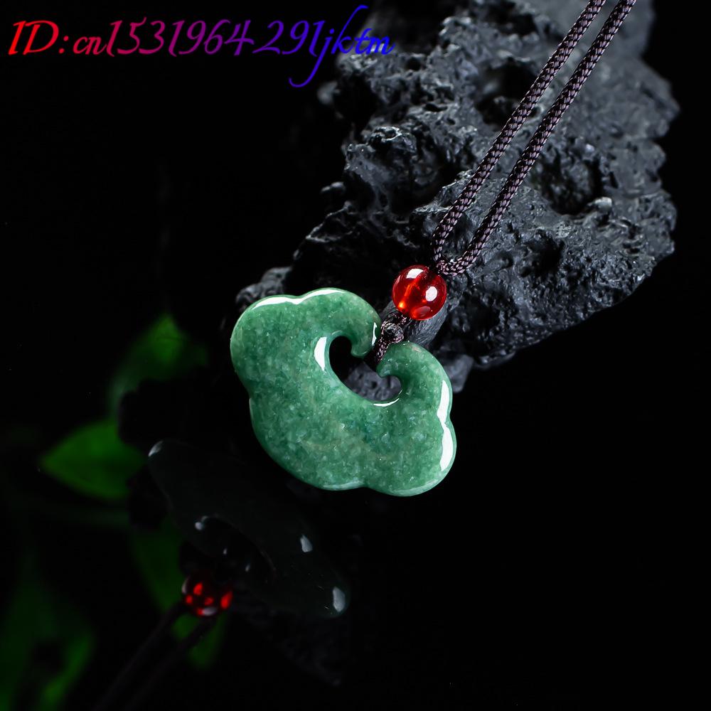 Natural myanmar jadeite ruyi p - Necklaces avaliação e preço