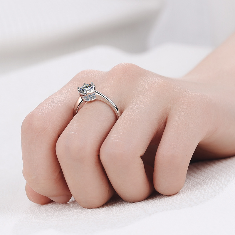 Anel de Platina PT950 Requinta - Moissanite Engagement Ring 1 Carat avaliação e preço