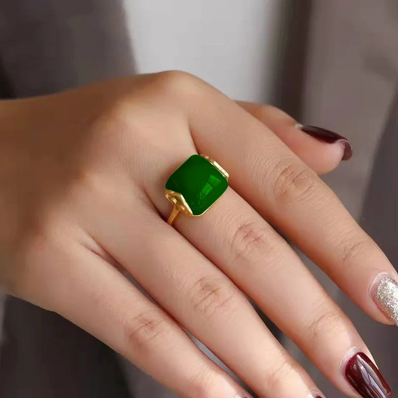 Anel de jade hetian natural jo - Rings avaliação e preço